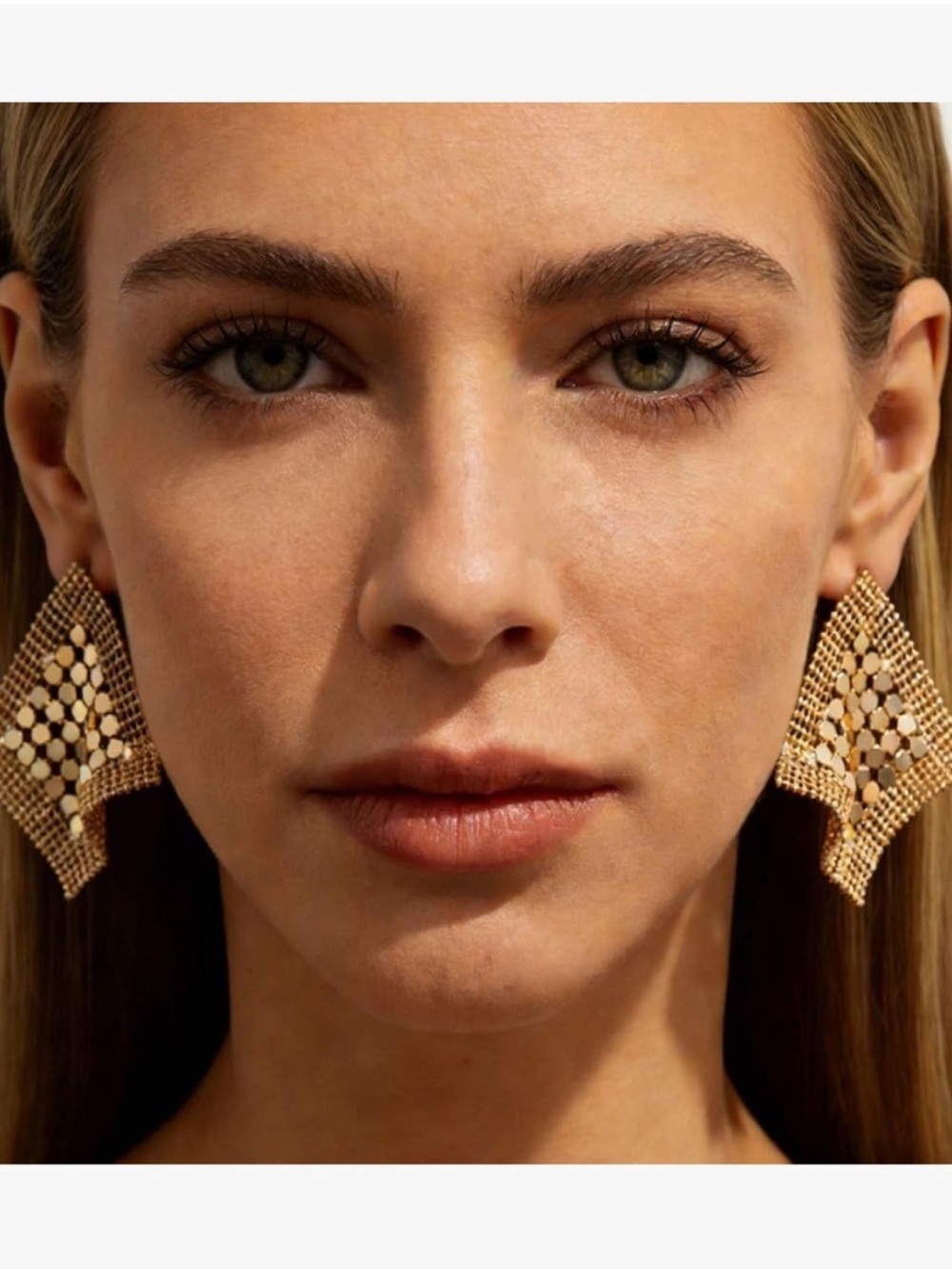 Maison Lumiere Gold Lattice Earrings